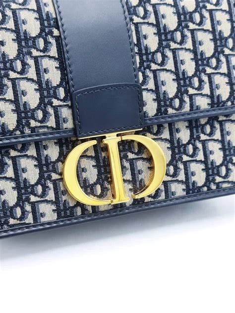 Foldable Clutch Blue Dior Oblique Jacquard Canvas 